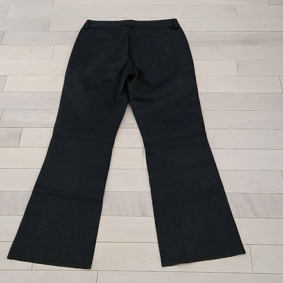 Vakko Sport Women's Black Lined Leather Pants - Picture 2 of 3